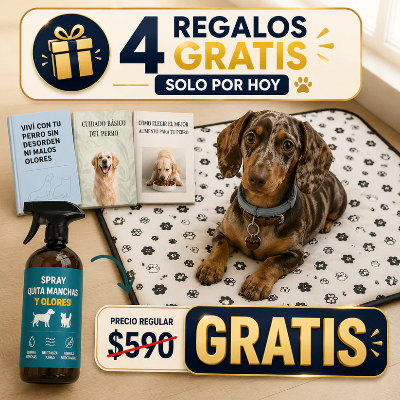PuppyPad – La solución práctica para la higiene de tu mascota + (🎁Limpiador de Olores y Manchas + 3 Libros🎁)
