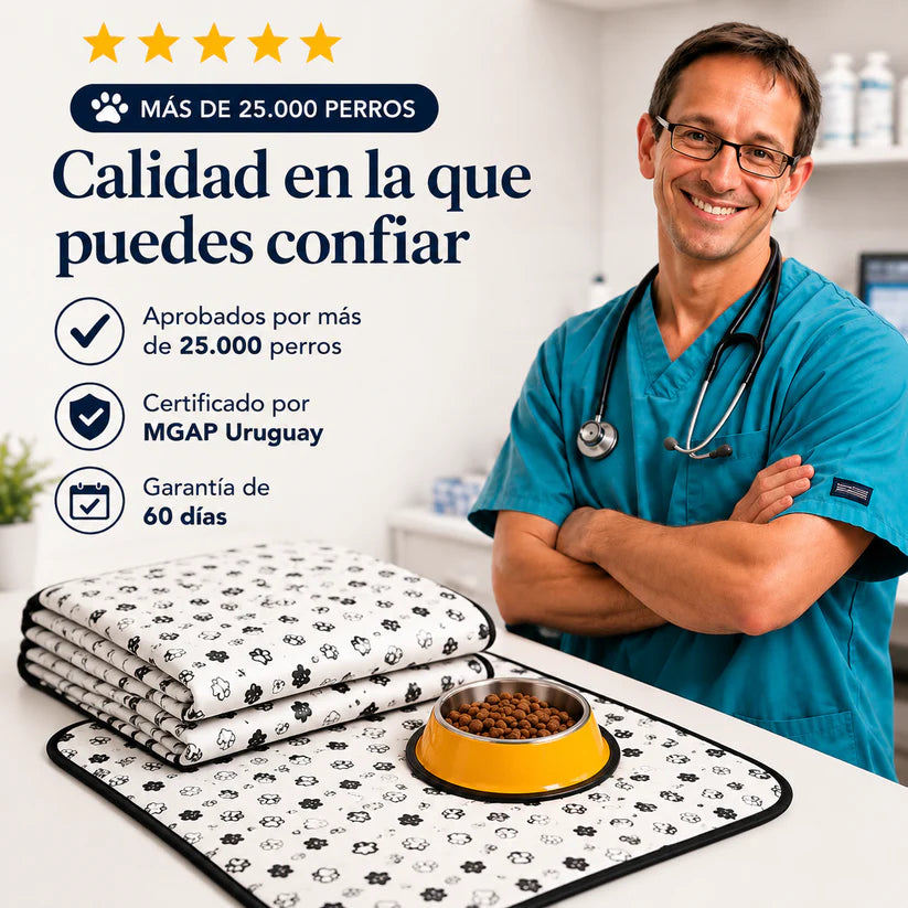 PuppyPad – La solución práctica para la higiene de tu mascota + (🎁Limpiador de Olores y Manchas + 3 Libros🎁)