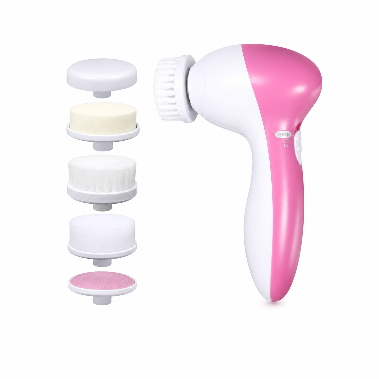 LIMPIADOR FACIAL ELÉCTRICO 5 EN 1 (Piel limpia, suave y luminosa en minutos desde casa)